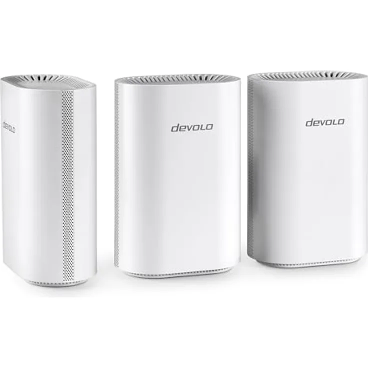 Devolo WiFi 7 Mesh BE6500 3-Pack, Highspeed WLAN-System, bis zu 6.500 Mbit/s, 2,5 Gbit/s-LAN-Anschluss, weiß