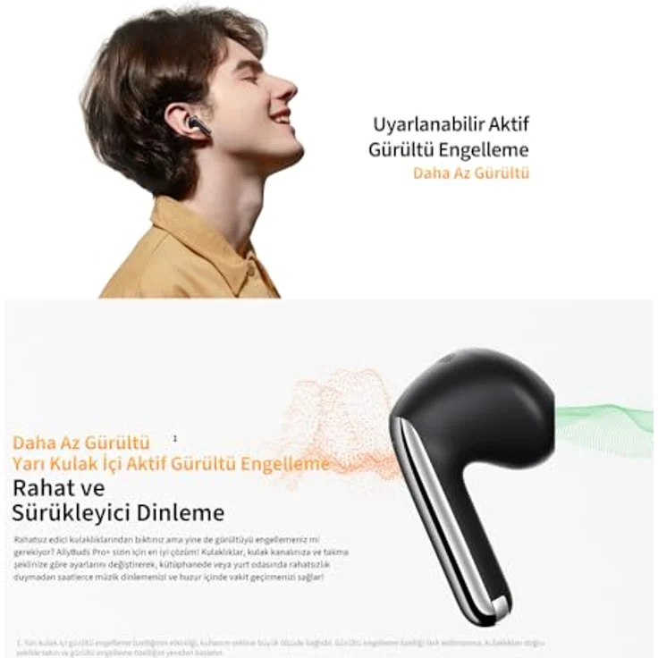 QCY TWS AilyBuds Pro+ HT10 Pro Kopfhörer, ANC (blau) – Bild 6