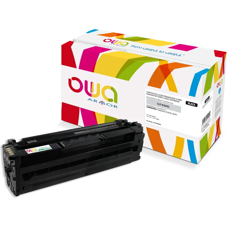 Armor OWA K15799OWK, Toner für Laser- und Business-Inkjet-Drucker, schwarz, wiederaufbereitet, eco-friendly Verpackung
