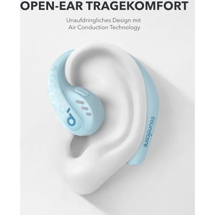 soundcore by Anker AeroFit Pro Open-Ear Kopfhörer, Ultra leicht, Bequem, Ergonomisches Design, Intensiver Sound LDAC, Bluetooth 5.3, IPX5 Wasserschutz, 46h Akku, App, Kabellos – Bild 2