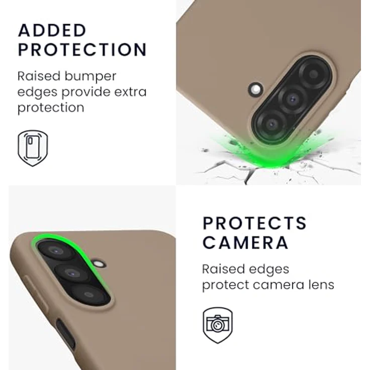 kwmobile Hülle für Samsung Galaxy A27 5G TPU Case - Flexible, gummierte Schutzhülle in Creme matt mit Unterstützung für kabelloses Laden – Bild 3