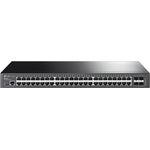 TP-Link TL-SG34XX (48 Ports), Netzwerk Switch, Schwarz - Blitzschneller 10G-Uplink und Layer 2+/3-lite Funktionen