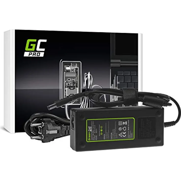 Green Cell PRO 18.5V 6.5A 120W Laptop Ladegerät für HP EliteBook 8530p 8540p 8540w 2530p 6930p 8730w Compaq 6710b 6715b 6730b 6735b 6910p nc6400 nx6310 nx7400 Pavilion DV8 Netzteil inkl. Stromkabel