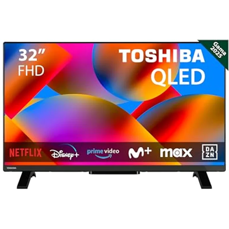 Toshiba 32QV2F63DG, QLED TV 32 Zoll (80 cm) FHD 1920 x 1080, Smart TV mit DTS Virtual:X, 2 x HDMI, schwarz – Bild 2