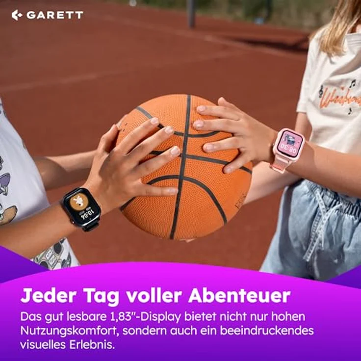 GRT Essa 4G, Smartwatch für Kinder mit 1,83-Zoll-Display, GPS, Face Unlock, wasserdicht IP67 – Bild 5