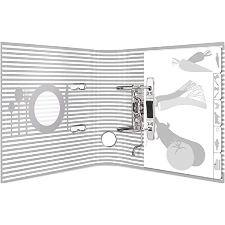 HERMA Rezeptordner A5, Stern der Küche, mattweiß, für Wandmontage, 200 cm (79) – Bild 2