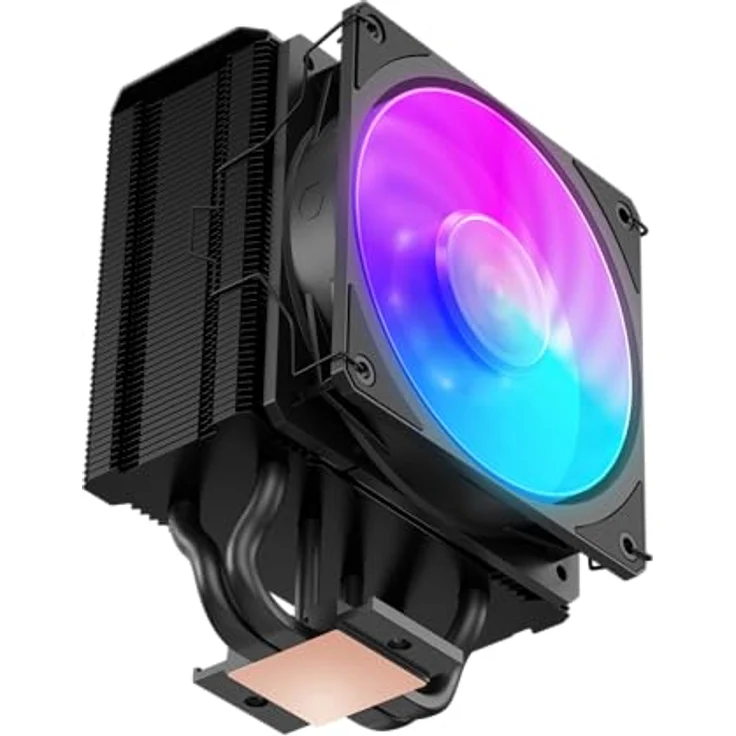 Cooler Master Hyper 212 3DHP Black ARGB, Tower-CPU-Kühler mit 4-Pin PWM und leiser Geräuschentwicklung (22.6 dBA) – Bild 3
