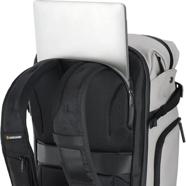 Vanguard VEO LITE B25L CM, Kamerarucksack creme mit 25 Litern Fassungsvermögen, wetterfestem Material und Platz für Vollformat-Kamera und bis zu 4 Objektive – Bild 3