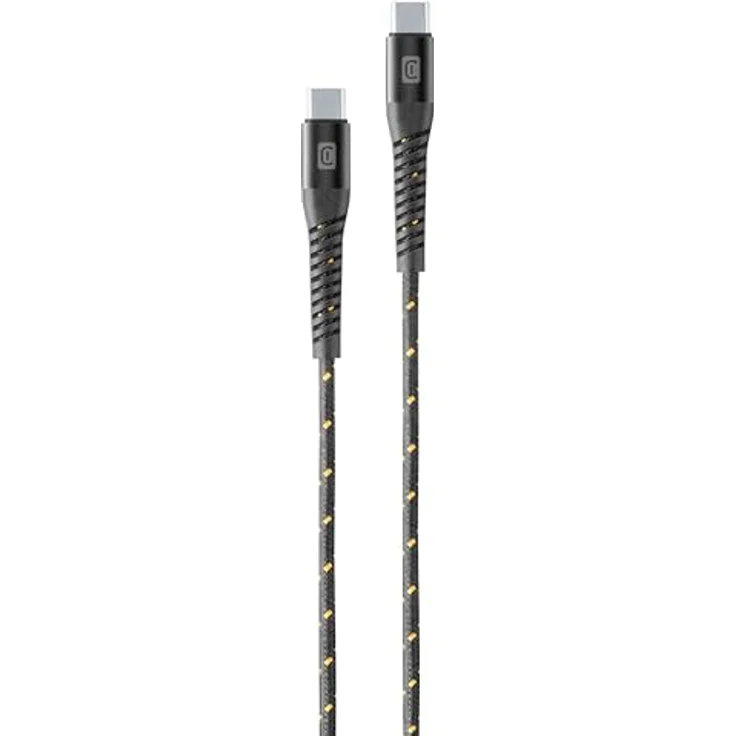 Cellular Line Tetra Force Cable USB-C auf USB-C, 1,2 m, schwarz – Bild 5