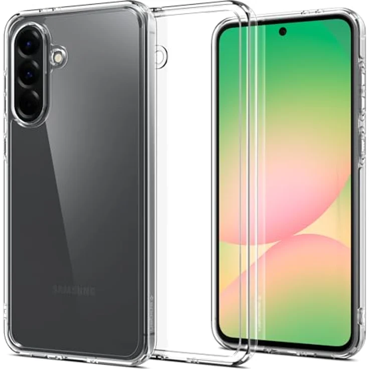 Spigen Ultra Hybrid Hülle für Samsung Galaxy A56 5G -Crystal Clear mit PC Platte und TPU-Rahmen – Bild 1