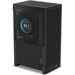 NZXT H2 Flow, Tower-Gehäuse mit Tempered Glass, Schwarz, optimiertes Luftstromdesign für Mini-ITX-Systeme