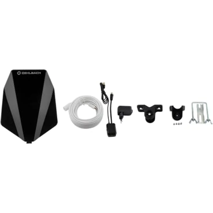 Oehlbach Scope Vision Sky DVB-T2-Außenantenne mit Verstärker, 5G-Filter und 10m Antennenkabel, wetterfest und flexibel montierbar – Bild 5
