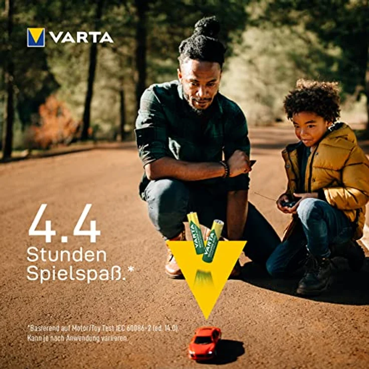 VARTA Rechargeable Accu Ready2Use vorgeladener AAA Micro 1000 mAh Ni-Mh Akku, wiederaufladbar ohne Memory-Effekt, sofort einsatzbereit, 4er Pack – Bild 6