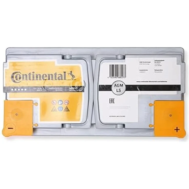 Continental Starterbatterie Start-Stop 12V 92Ah 850A/EN L5, AGM-Batterie für Fahrzeuge mit Start-Stopp-Funktion – Bild 2