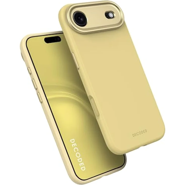 Decoded Hülle MagSafe iPhone Air Silikon, antimikrobielle Schutzhülle in Yuma Yellow mit kabelloser Ladefunktion – Bild 1