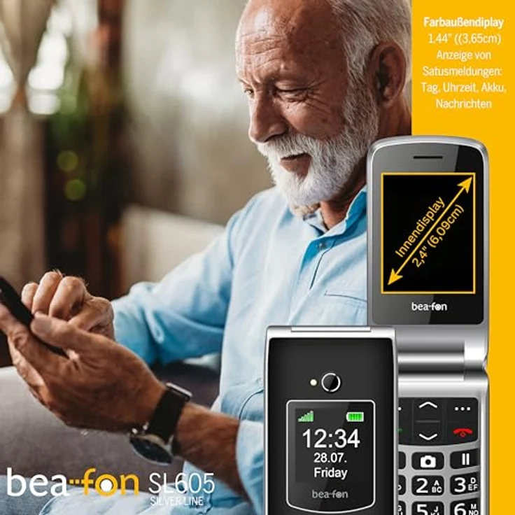 Beafon SL605 2G Smartphone mit 2,4 Zoll Display, 1,3 MP Kamera, Single SIM, Schwarz – Bild 4