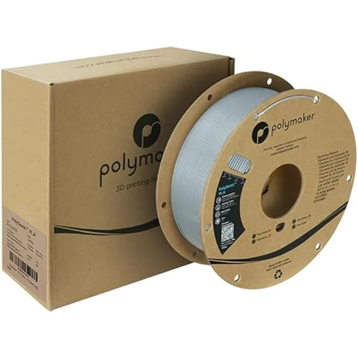 Polymaker PolySonic High Speed PLA, 1kg 3D-Druckmaterial mit hoher Extrusionsgeschwindigkeit und präziser Schichte adhesion, Grau – Bild 5