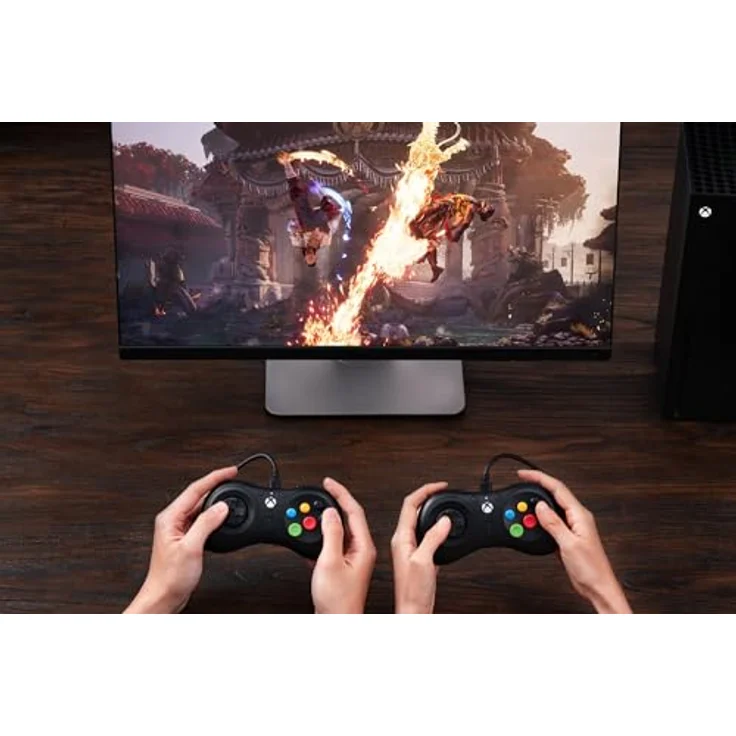 8bitdo M30 Gaming Controller, offiziell lizenziert für Xbox Series X, Xbox One und Windows, kabelgebunden mit 3,5-mm-Audiobuchse, Schwarz – Bild 9