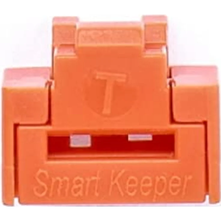 SmartKeeper ESSENTIAL / 10 x RJ45 Port Blockers mit 1 x Lock Key Basic / Orange – Bild 2