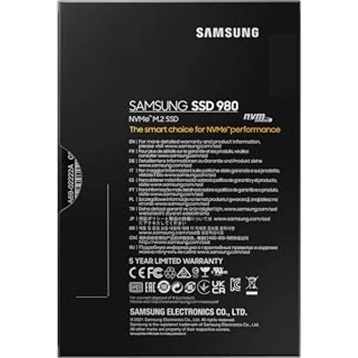 Samsung 980 MZ-V8V250BW - Solid-State-Disk - verschlüsselt - 250 GB - intern - M.2 2280 - PCI Express 3.0 x4 (NVMe) - 256-Bit-AES - TCG Opal Encryption (MZ-V8V250BW) – Bild 5