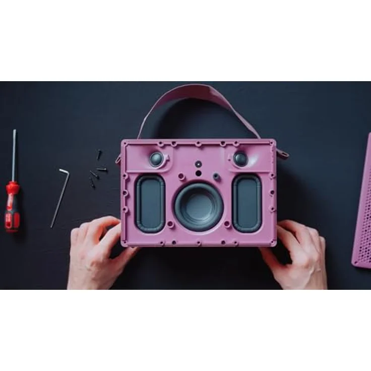 Teufel Mynd 50 % recyceltem Kunststoff wasserdicht Bluetooth tragbarer Speaker wild berry – Bild 5
