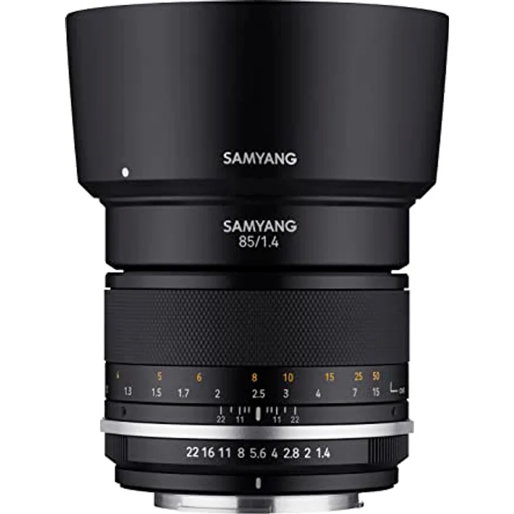 Samyang MF 85mm F1,4 MK2 Canon EF? Porträt Objektiv manueller Fokus für Vollformat und APS-C Festbrennweite Canon EF Mount, 2. Generation für Canon EOS 7D Mark II, EOS 5D Mark IV, EOS 90D, EOS 6D – Bild 3