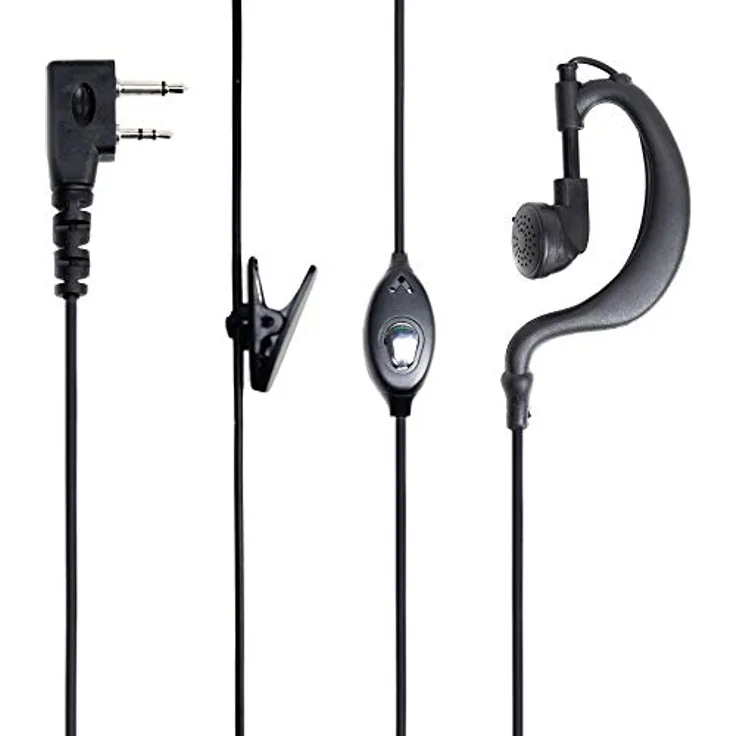 PNI Headset mit Mikrofon HF32 mit 2 Pins Midland Plug