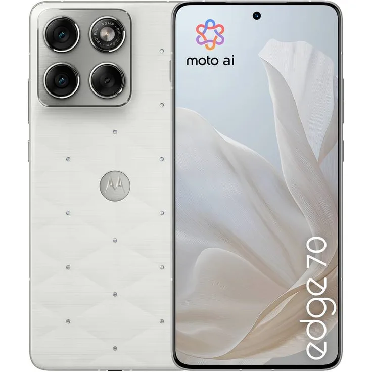 Motorola Edge 70, 512GB, Weiß, 6.7 Zoll Smartphone mit 50-MP-Kamera und Snapdragon 7 der 4. Generation