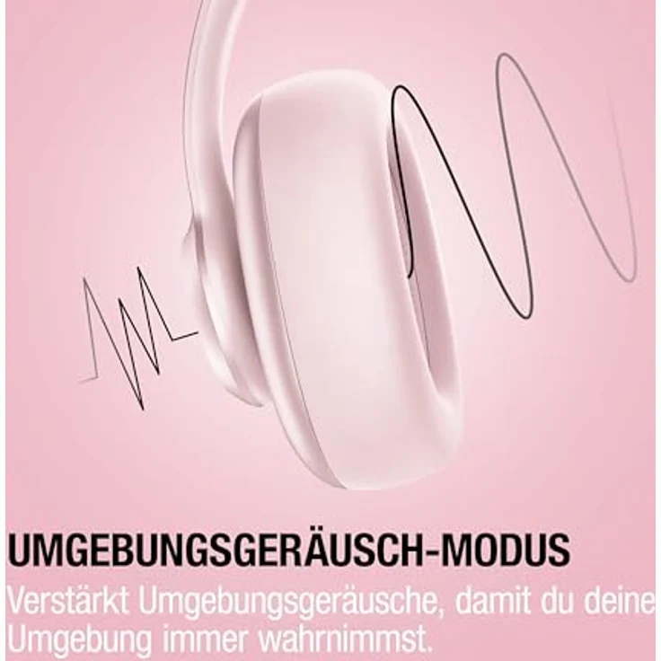 Fresh'N Rebel Clam Ace 2, Kabellose Kopfhörer mit 100 Stunden Wiedergabezeit, Pastel Pink – Bild 3