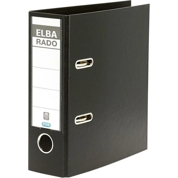 ELBA Aktenordner rado plast, DIN A5 hoch, 7,5 cm Rückenbreite, PVC außen, mit Raumsparschlitzen - Bürotechnik – Bild 1