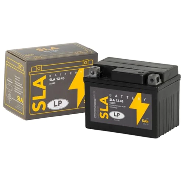Landport Batterie AGM SLA 12V 5Ah, wartungsfreie Motorrad Startbatterie MS SLA 12-4S, auslaufsicher und leicht – Bild 4