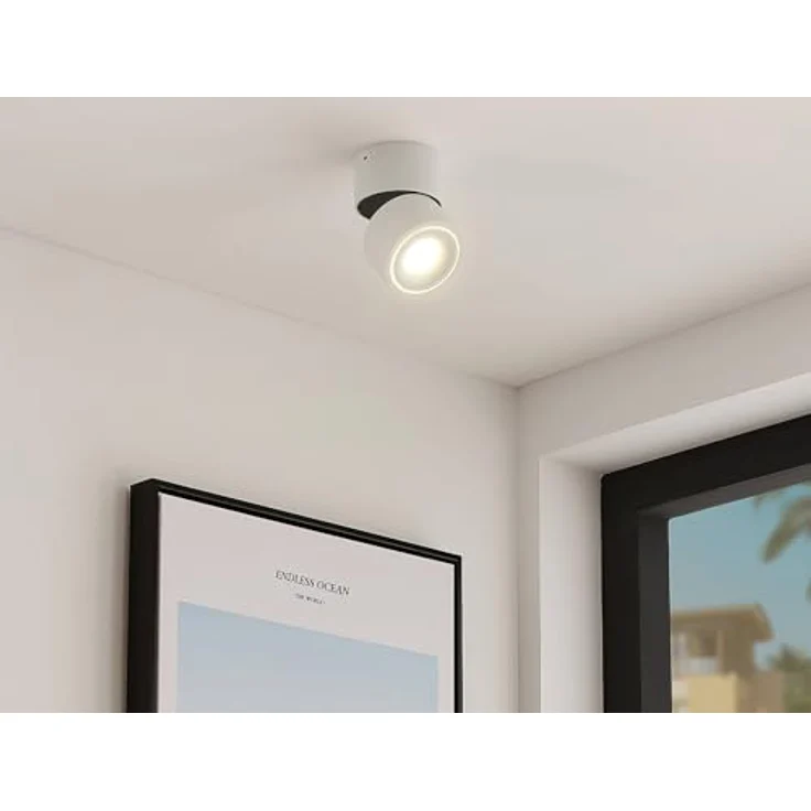 Arcchio LED Deckenlampe 'Rotari' (Modern) in Weiß aus Aluminium für Flur & Treppenhaus - Energiesparende Deckenleuchte mit hochwertigem Leuchtmittel – Bild 3