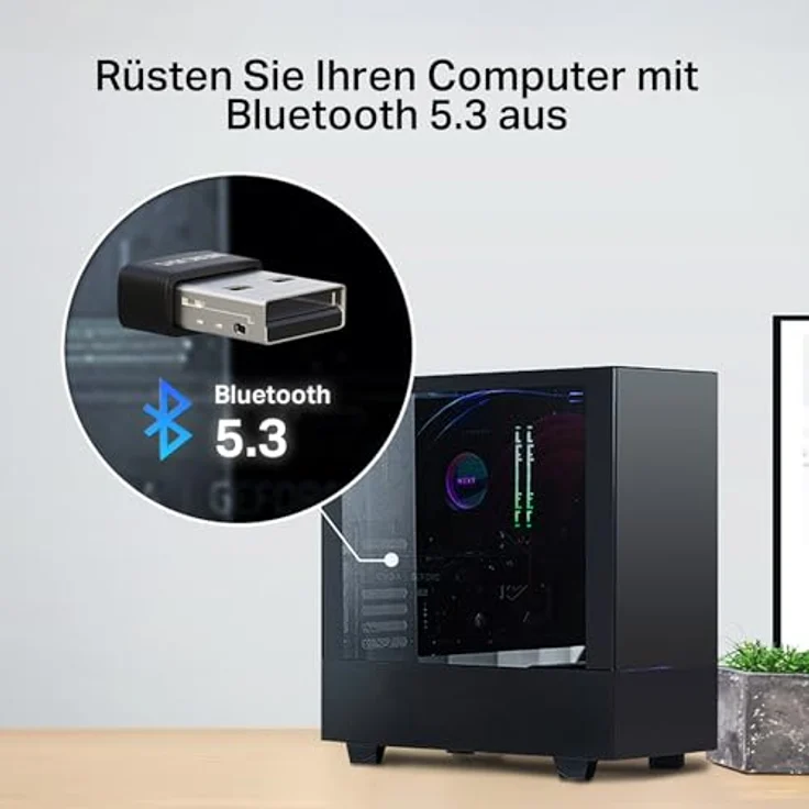 Mercusys MA530 Nano USB Bluetooth 5.3 Adapter Dongle (für PC und Laptop, unterstützt Windows 11/10/8.1/7, Plug & Play für Windows 11/10/8.1) – Bild 4