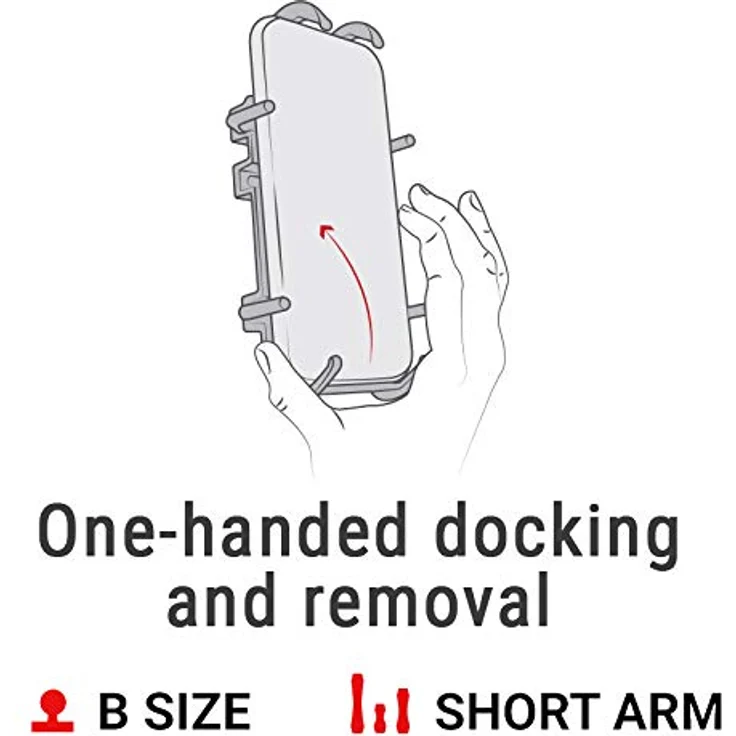 RAM Mounts Quick-Grip, Smartphone Halterung mit federbelastetem Halt und verstellbaren Seitenhalterungen, Schwarz – Bild 9