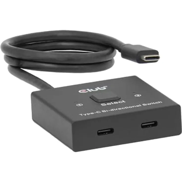 club3D CSV-2511 USB-C® Umschalter, bidirektional, 8K Auflösung, 10 Gbps Datenübertragung, PD 3.0 Unterstützung