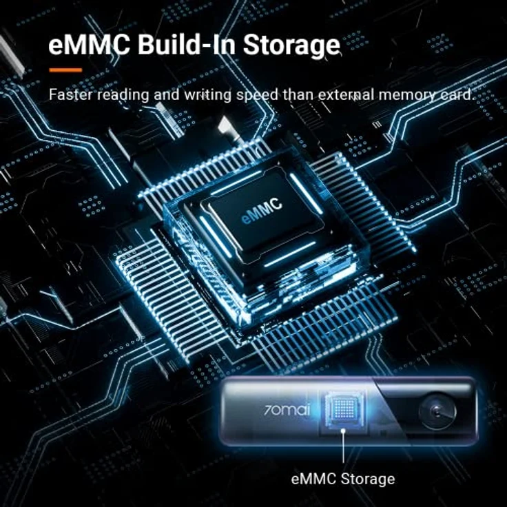 70mai DASHCAM 170 DEGREE/M500 128G 70MAI, Full-HD Autokamera mit 170-Grad Weitwinkelstellung und 128GB Speicher – Bild 5