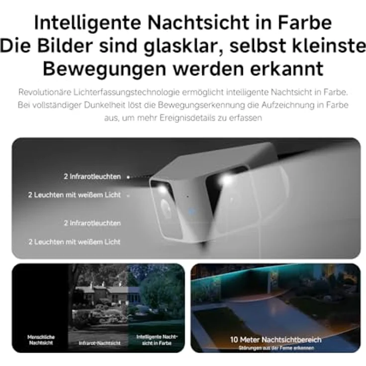 Xiaomi Outdoor Kamera CW100, Dual IP Netzwerkkamera mit Nachtsichtfunktion und wetterfestem Design – Bild 13