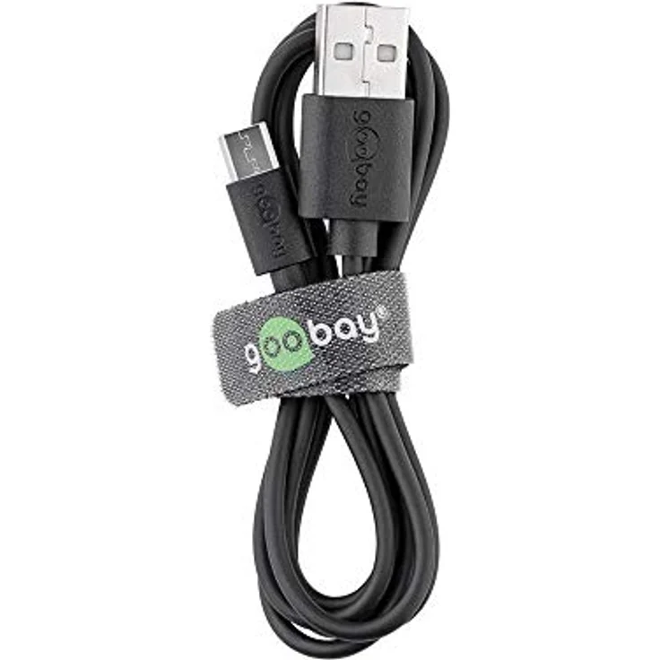 Wentronic Goobay - USB-Kabel - Micro-USB Type B (S) bis USB (S) - 3 A - 1,0m - Schwarz (72227) – Bild 4