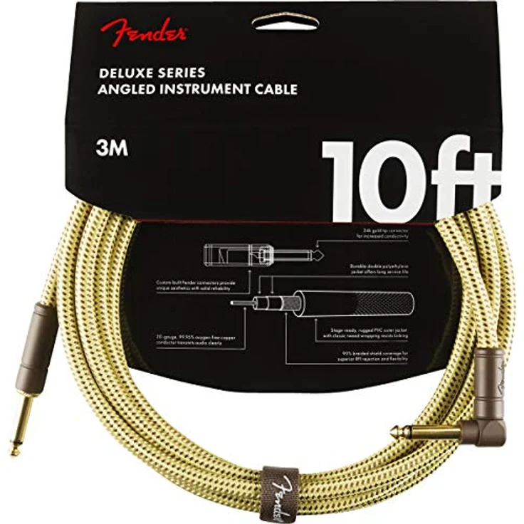 Fender Kabel Deluxe Series, 3m, tweed angled – Bild 2
