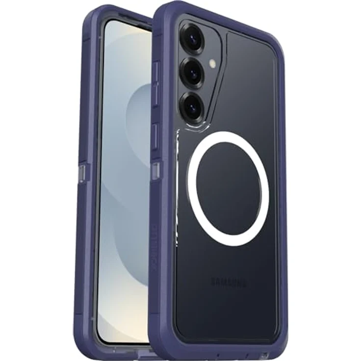 Otterbox Defender XT Series Backcover für Samsung Galaxy S25+, Transparent/Lila, Induktives Laden mit 15W, Sturzsicherheit nach Militärstandard – Bild 4
