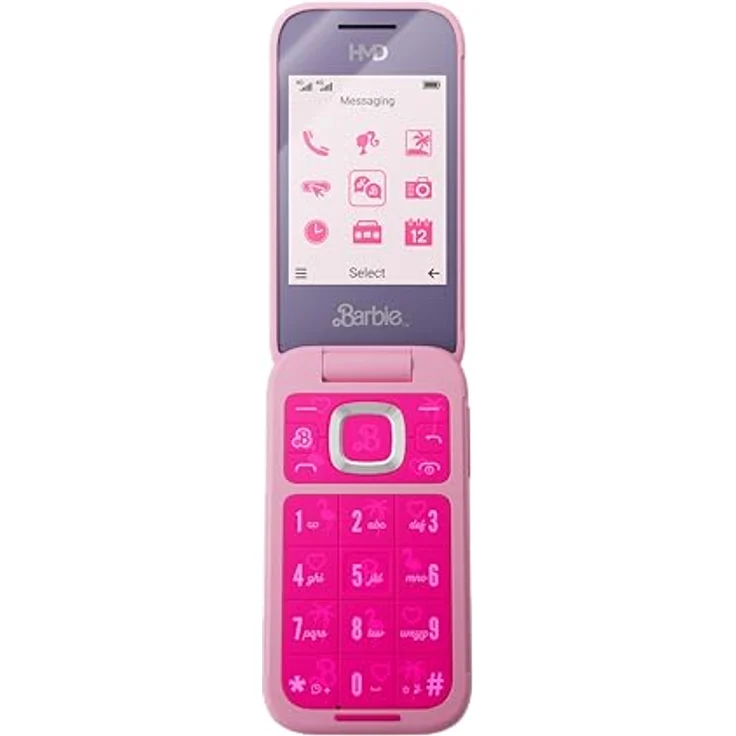 HMD Barbie Phone Flip Klapphandy (2,8" Display, 0,3 MP Kamera, 64/128 MB, 1450 mAh, 4G) Power Pink – Bild 3