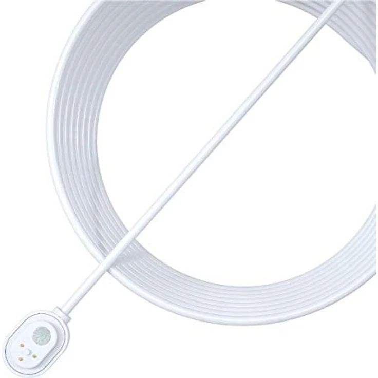 Arlo zertifiziertes Zubehör, Magnet-Ladekabel (geeignet für den Außenbereich, nur mit kabelloser Arlo Ultra, Ultra2, Pro3, Pro4 und Floodlight Überwachungskamera aussen kompatibel, 7,62m) VMA5600C – Bild 1