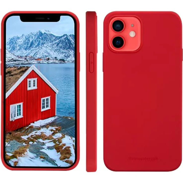 dbramante1928 Greenland Candy Apple Red Hintere Abdeckung für Mobiltelefon, Snap-on, Kunststoff, schmales Design, für Apple iPhone 12 mini – Bild 5