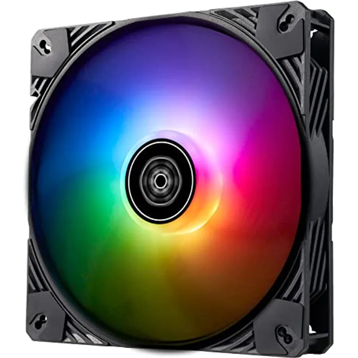 SilverStone SST-SF140B-ARGB - Shark Force leistungsverstärkter 140-mm-PWM-ARGB-Lüfter