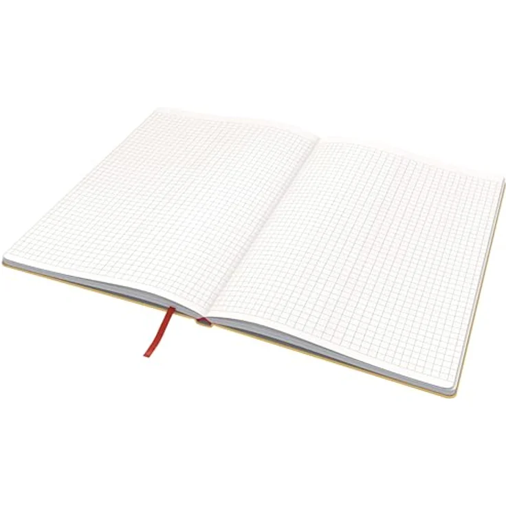 LEITZ Notizbuch Cosy B5, fester Einband kariert mit Soft-Touch-Oberfläche, gelb – Bild 3