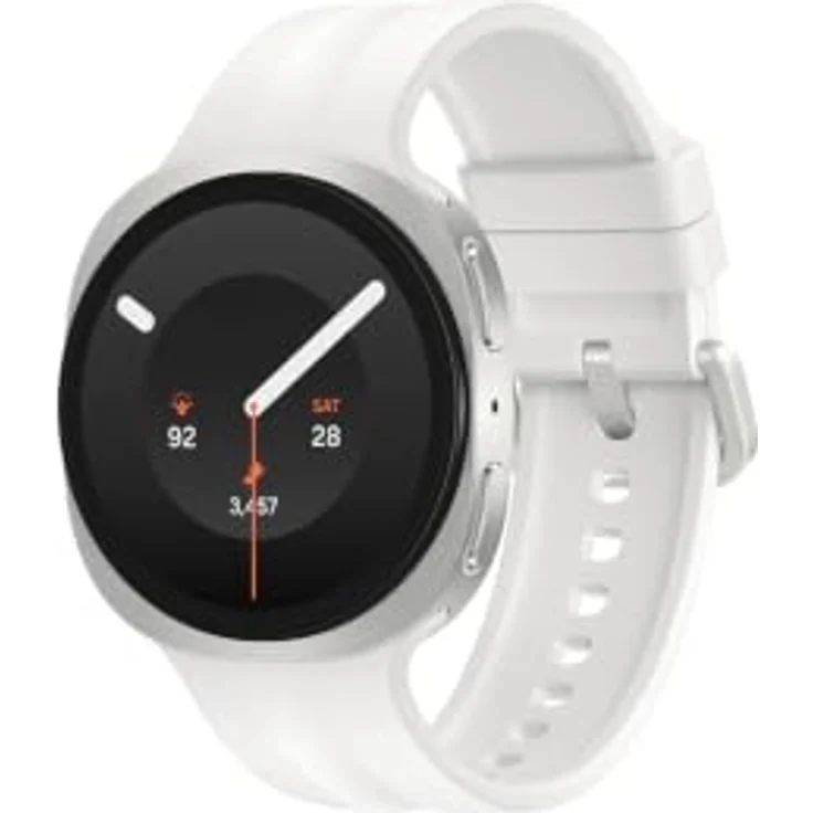 SAMSUNG Galaxy Watch9 40, Smartwatch mit Aluminium-Gehäuse, Nitrilkautschuk-Armband, für Handgelenke 130-180 mm, Creme – Bild 1