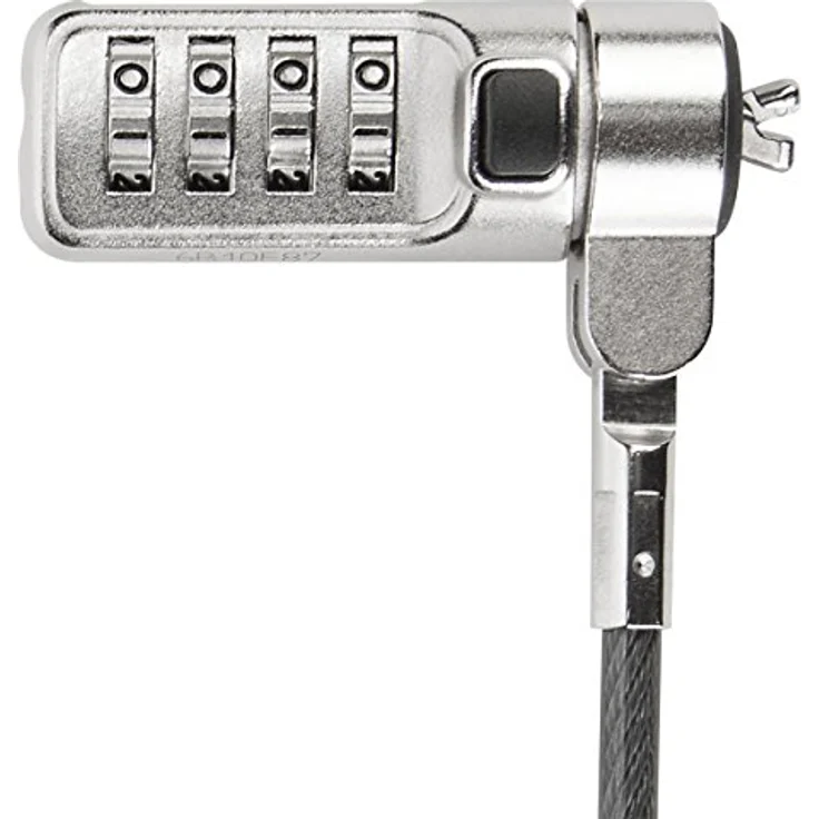 Targus Laptop Schloss ASP66GLX-S, Zahlenschloss mit 2 m langem galvanisiertem Stahlkabel für sichere Befestigung – Bild 2
