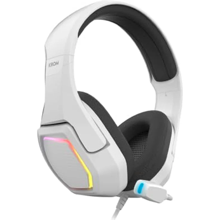 KROM KOPA 7.1 Gaming-Headset mit RGB-Beleuchtung, virtuellem 7.1-Sound, weiß – Bild 4
