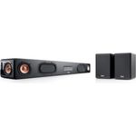 Teufel CINEBAR Ultima Surround 4.0-Set Soundbar Bluetooth mit aptX HDMI Surround Kino - Sound Speaker - Schwarz, 6 High-Performance-Töner, Bluetooth mit CD-ähnlicher Qualität, 2-Wege-System