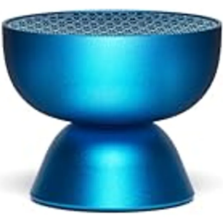 Lexon TAMO Mini-Bluetooth-Lautsprecher, tragbar, Touchscreen, mit Mikrofon und TWS-Pairing, kabellos für PC und Smartphone – Blau
